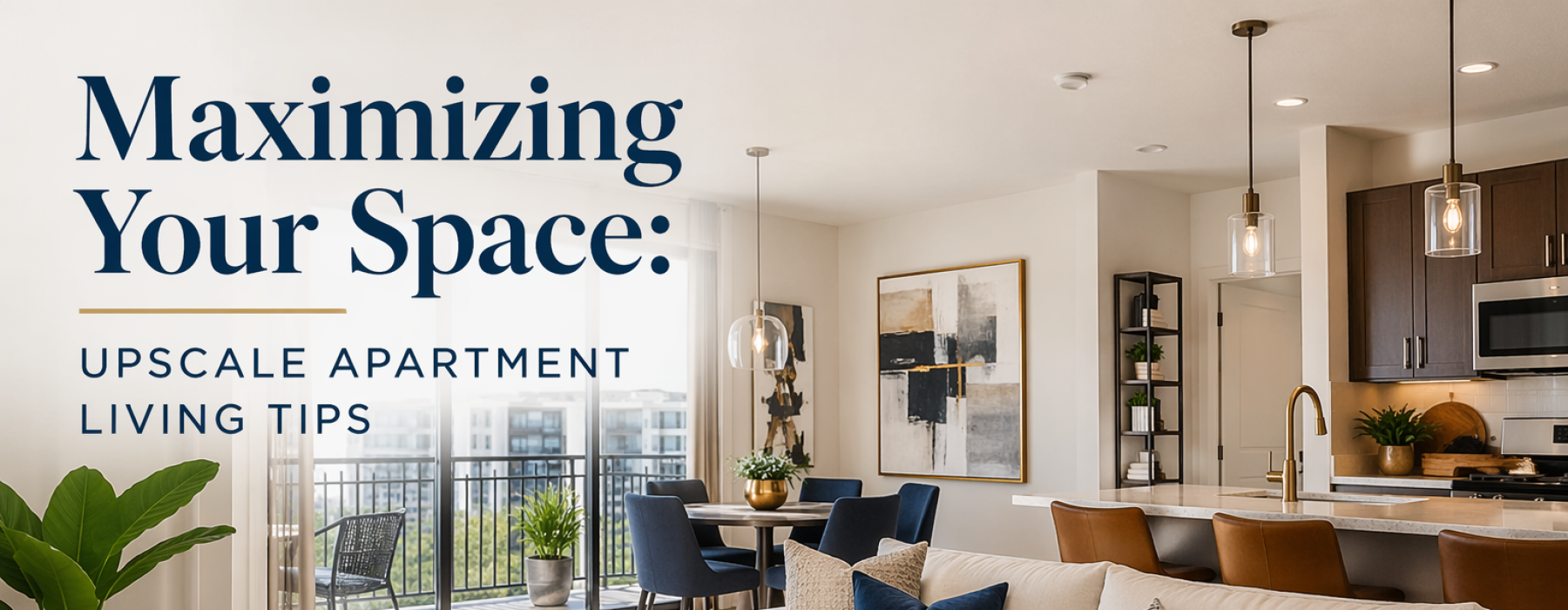 maximizing your space in an upscale apartment
