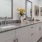 a bathroom with a marble countertop
