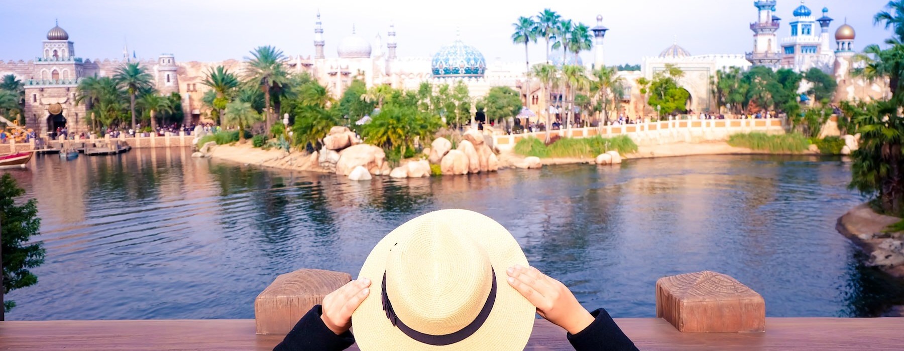 woman looking at a lake