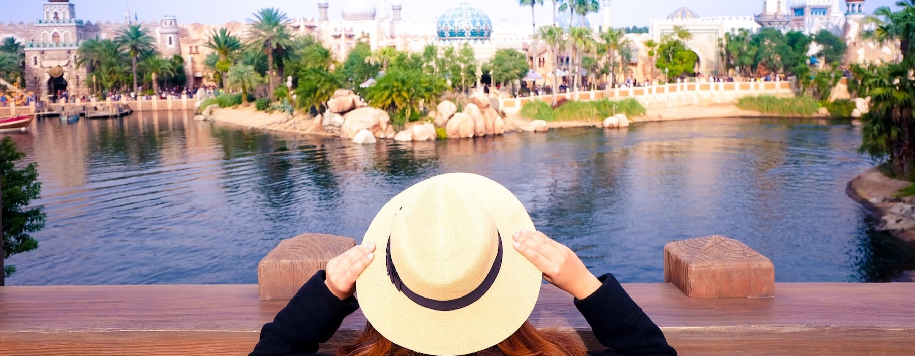 woman looking at a lake